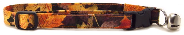 Autumn Leaves Cat Collar
