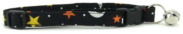 Black Moon and Stars Cat Collar
