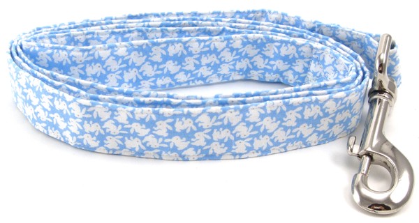 Blue Tossed Bunnies Dog Leash
