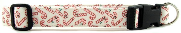 Candy Canes Dog Collar
