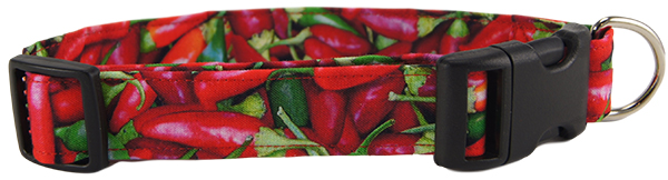 Chili Peppers Dog Collar