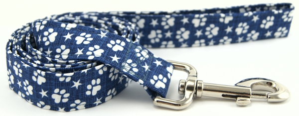 Denim Paws & Stars Dog Leash