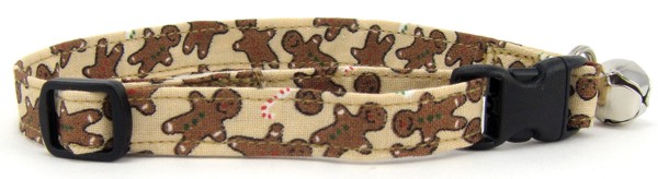 Gingerbread Men Cat Collar