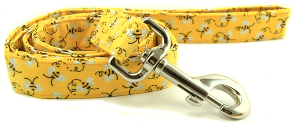 Metallic Bumble Bees Dog Leash