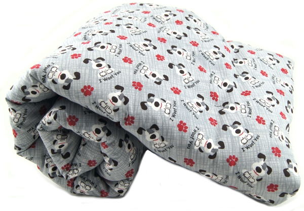 I Woof You Grey Dog Blanket I Woof You Grey Pet Blanket