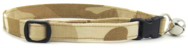 Tan Camo Cat Collar