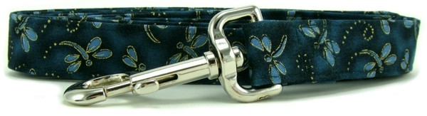 Teal Dragonflies Dog Leash