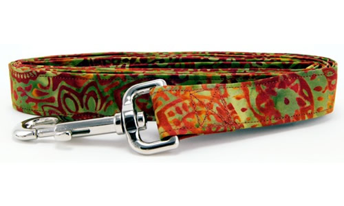 Shooting stars, stripes and batiks dog leashes